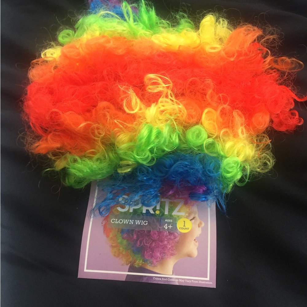 Spritz Rainbow Clown Wig Women/Kids Color Multi Size OS